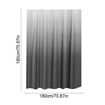 thumbnail image 3 of Waterproof Gradient Shower Curtain 180x180 cm, EVA Fabric, Multicolor, Washable, Rust-Resistant Metal Rings, Decorative Bathroom Curtain with Weighted Hem, 3 of 6