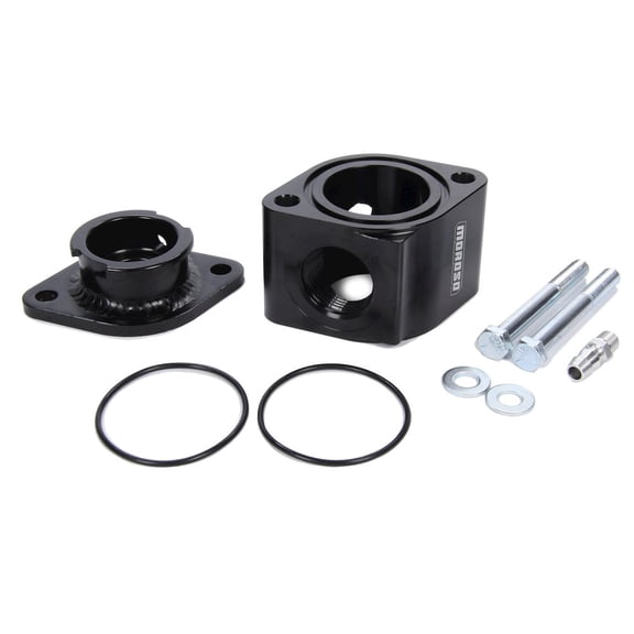 Moroso Manifold Filler Neck Kit - Billet Alum. Black