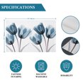 thumbnail image 5 of Navy Blue Tulip 1 Pcs Placemats, Watercolor Farmhouse Floral Botanical Washable Wipeable Table Mats for Dining Tables, Indoor Outdoor Kitchen Place Mats for Holiday Party Table Decor, 5 of 9