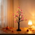 thumbnail image 5 of 2026 USB Battery Powered Light Up Table Tree, Black Artificial Decorative Tree with LED Ornament Lights, 60cm Spooky Halloween Desktop Centerpiece for Indoor Holiday Decor, 5 of 6
