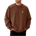 thumbnail image 2 of BVOFAR Mens Oversized Sweatshirts Crewneck Long Sleeve Casual Pullover Loose Fall Tops Cozy Graphic Sweatshirt Coffee XL, 2 of 6