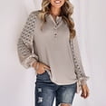 thumbnail image 4 of Tops Para Mujer Camisas de Manga Larga Otoño Moda Casual Sólido Camiseta Blusa Jersey Odeerbi ODB150728, 4 of 8