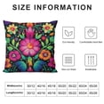 thumbnail image 5 of ONETECH Mexican Pillow Cover Day of The Dead Decorations Dia De Los Muerts Pillow Case Decor Spanish Mexican Decorations for Home Party 18x18in, 5 of 5