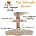 thumbnail image 3 of GFDYREE Finger Splint Plus Finger Extension Splint for Trigger Finger Mallet Finger Broken Finger Rheumatoid Arthritis Post Operative finger brace stabilizer tenosynovitis (Desert Sand Beige, 3 of 7