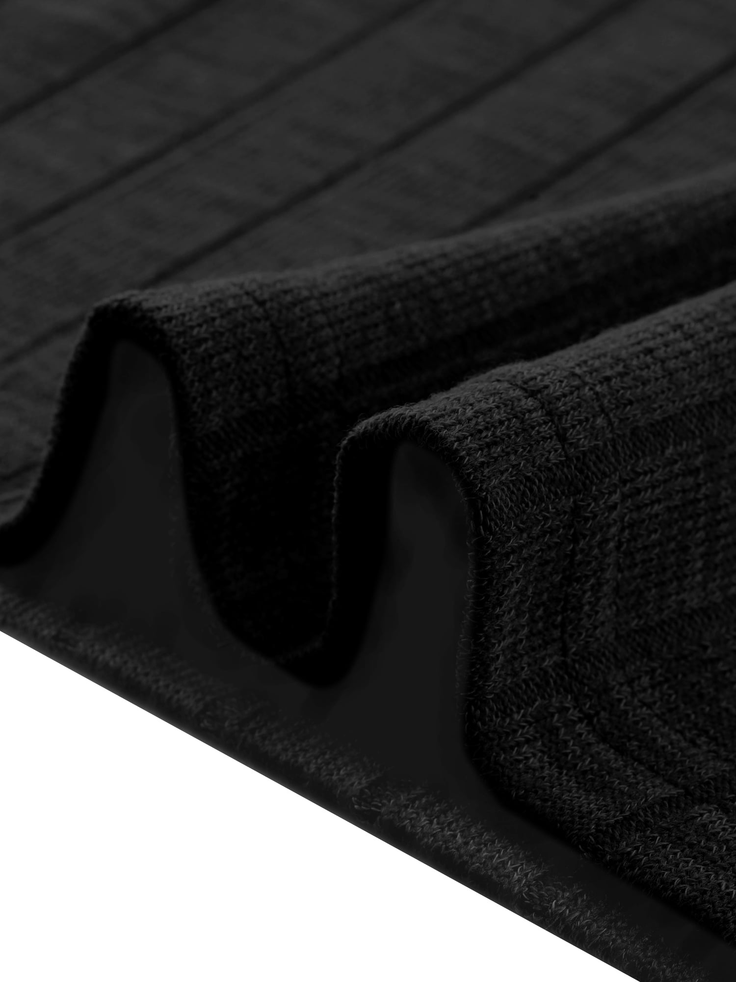 DARING DIVA Women's V Neck Long Sleeve Casual Knit Tunic Sweater XS Black