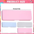 thumbnail image 3 of olkpmnmk Pencil Boxes, Hard Plastic Pencil Box, Large Capacity Stationery Storage Case, Pen Box with Snap-Tight Lid Stackable for Pens Pencils Storage Office Supplies, Classroom Must Have, 3 of 4