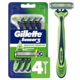 thumbnail image 6 of Sensor3 Sensitive Men's isposable Razor, 4 Razors, 6 of 6