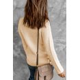thumbnail image 1 of ABPHQTO Jersey De Mujer Cuello Alto Cruzado Con Botones Beige, 1 of 5