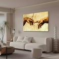 thumbnail image 3 of Creation of Adam Hand of God Religion Canvas Poster Bedroom Decor Sports Landscape Office Room Decor Gift,Frame-style,24x36inch(60x90cm), 3 of 8