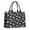 DarkBlue Cartoon Dinosaurs, variant on Large Capacity Tote Bag,DarkBlue Cartoon Dinosaurs Yellow Triangles Pattern Handbag Fashion Luxury Tote Bag,15.7"x13"x 5.1" Inches,Laptop Compatible