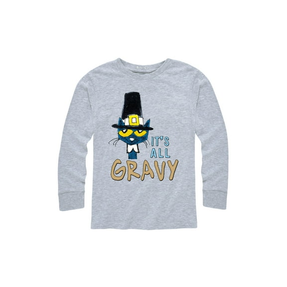 Pete The Cat - It's All Gravy - Youth Long Sleeve T-Shirt