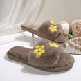 thumbnail image 2 of Wensltd Women's Flat Slippers with Memory Foam Indoor Outdoor Soft Warm Fuzzy House Slippers, 2 of 9