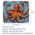 thumbnail image 5 of Octopus 8.3x9.8 Inch Square Non-Slip Rubber Bottom Printed Mouse Pad, Desk Pad for Office and Gaming, 5 of 6