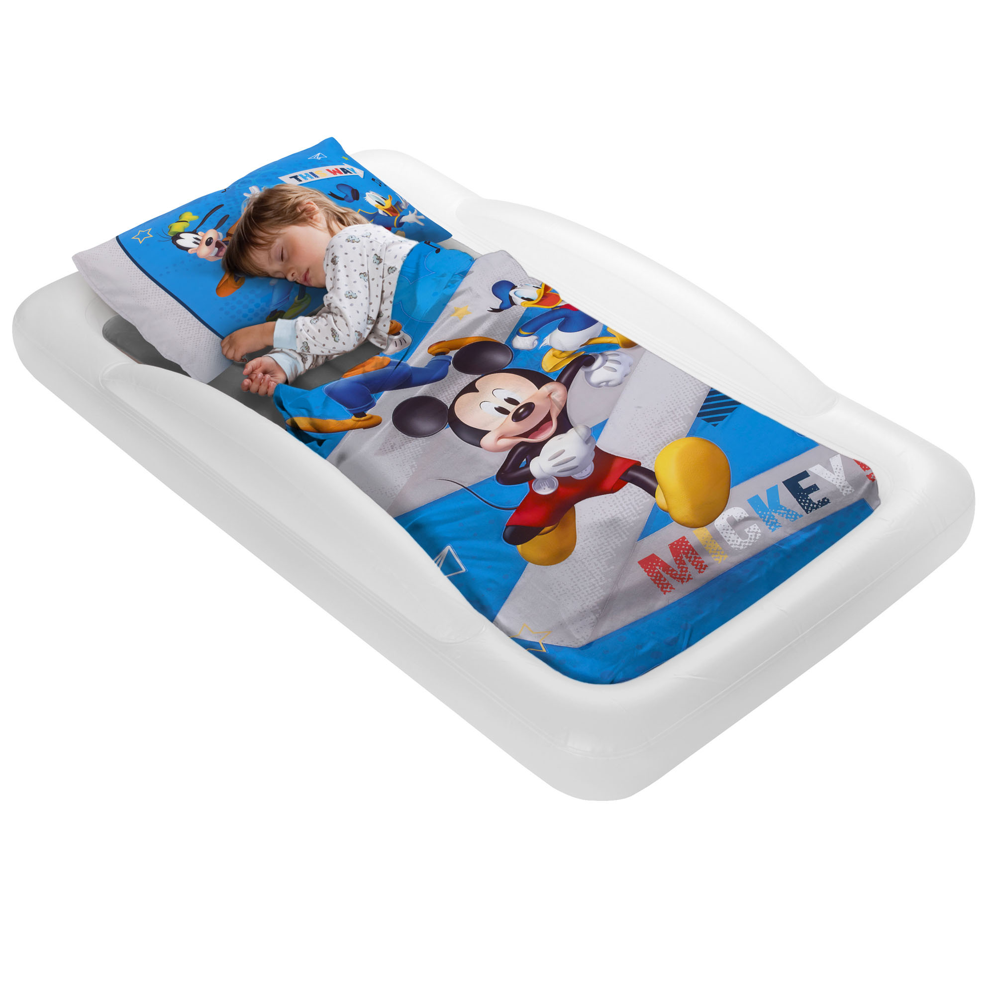 The Shrunks Portable Toddler Travel Bed Mickey Mouse Kids Air