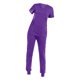 thumbnail image 5 of Conjunto de uniforme médico para mujer con cordón ajustable, cuello en V, para enfermera deportiva Violeta, 5 of 9