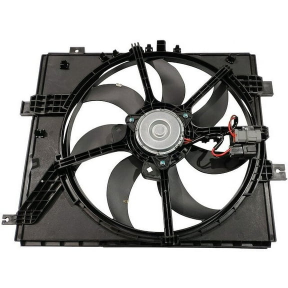 Engine Cooling Auxiliary Radiator Fan Assembly - Compatible with 2012 - 2019 Nissan Versa 1.6L 4-Cylinder (with CVT Automatic Transmission) 2013 2014 2015 2016 2017 2018