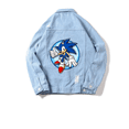 thumbnail image 5 of Chaqueta de mezclilla Sonics con figuras de juego, chaquetas de mezclilla con agujeros rotos, estilo retro americano de primavera y otoño, moda de tela, blusas con cuello vuelto, 5 of 5