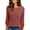 A Caramel, variant on Blouses for Women Long Sleeve Buttons Shirts Dressy Crew Neck Tunic Tops Fall Casual Lightweight Sweaters