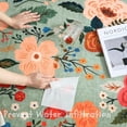 thumbnail image 4 of Round Rug 4ft Washable Non Slip Low Pile Boho Floral Circular Rug for Bedroom, Bathroom, Entryway, Kids Room, 4 of 6