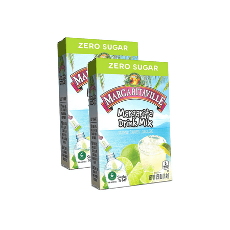 Margaritaville Margarita Singles To Go Drink Mix, 0.58 oz, 6 CT (Pack-3)