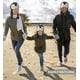 thumbnail image 5 of Gorro de forro polar con orejeras y sombrero de pingüino de peluche, con forma de rompecabezas, 5 of 9