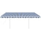 thumbnail image 3 of Toldo retráctil VidaXL Automatic con postes color crema 3x3m, 3 of 6