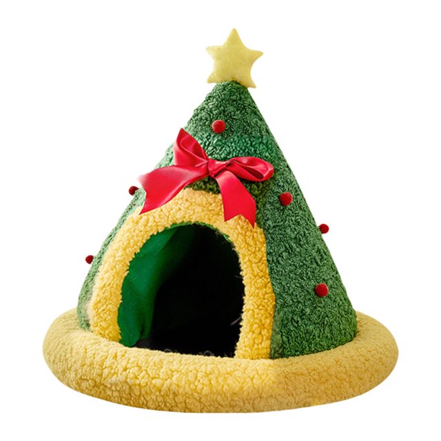 Cama para gatos Strade Fareast Limited Con forma de árbol de Navidad 48 cm