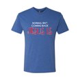 thumbnail image 3 of Normal Isn't Coming Back Jesus Is Inspirational/Christian Mens Premium Tri Blend T-Shirt, Vintage Royal, X-Large, 3 of 5