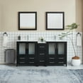 thumbnail image 1 of Vanity Art 72 in. W Double Sink Bathroom Vanity with Ceramic Top and Two Free Mirrors, 1 of 10