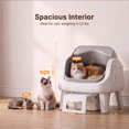 thumbnail image 5 of PetPivot AutoScooper 12 Self Cleaning Cat Litter Box, Automatic Litter Box with Open Top, Safety Sensors, Anti-Pinch, Easy Step, Grey, 5 of 9