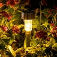 Solar Lights Outdoor Clearance , 10 Pack Stainless Steel Outdoor Solar