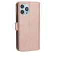 thumbnail image 3 of TECH CIRCLE for iPhone 14 Case with Luxury Magnetic Closure Shockproof PU Leather Zipper Flip Stand Wallet Card with Detachable Wrist Strap Full Body Protection Cover.For iPhone 14,Rosegold, 3 of 12
