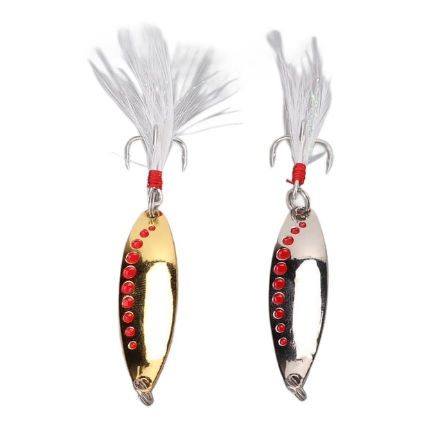 Cebos Duros de Metal ANGGREK Señuelos de Pesca 2 Piezas Color Brillante