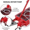 thumbnail image 4 of 20 Gallon Oil Drain Pan Oil Drain Tank, 76L Low Profile Oil Drain Pan, Large Capacity Oil Change Pan with Manual Pump & T Foldable Hand and Wheels, 8FT Hose Oil Drain Cart for Car, SUV, Trucks, 4 of 7