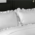 Tregren Ruffled Pillow Shams, Edge Ruffled Pillow Cases Standard Size