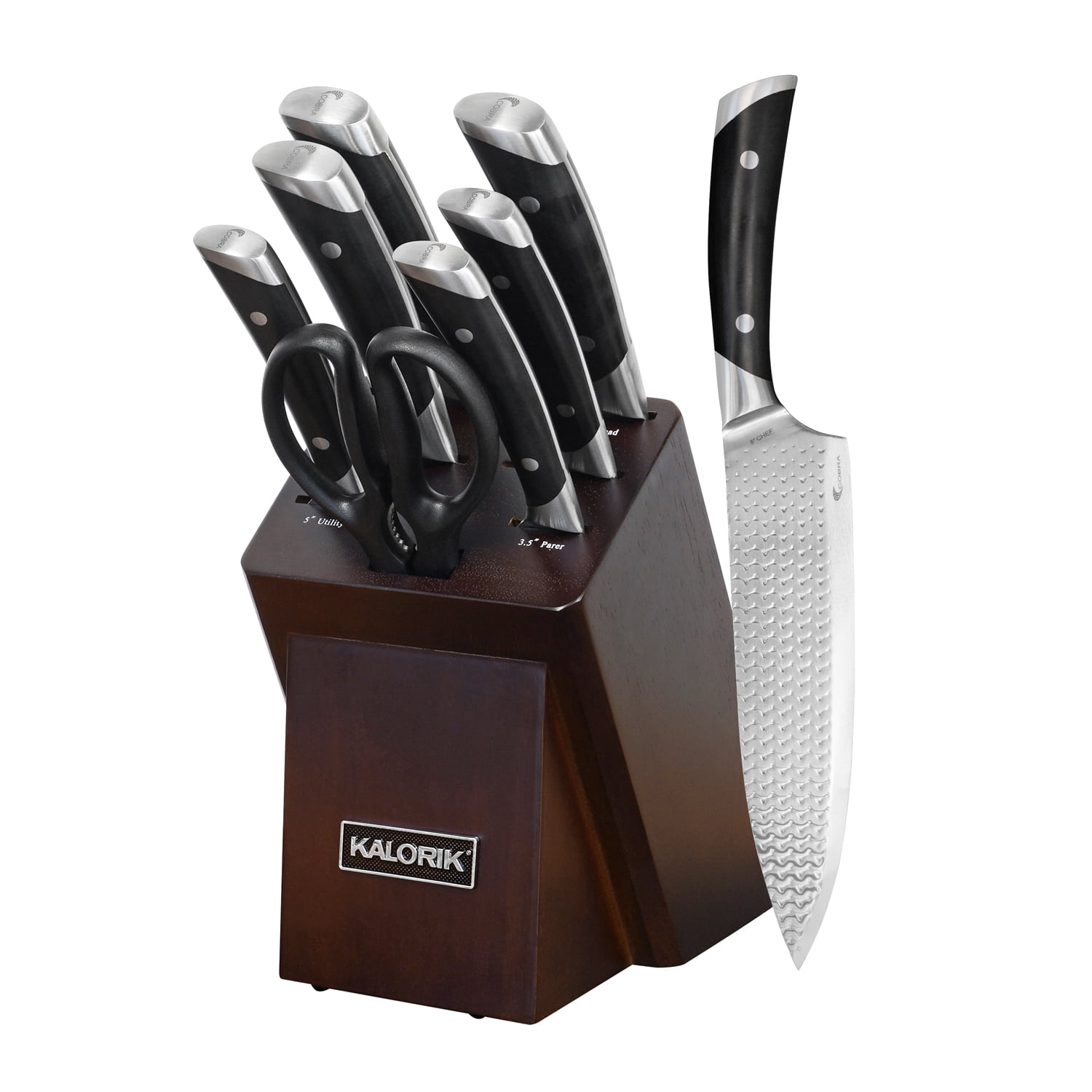 Kalorik® Cobra Series 8-Piece Knife Block Set - Walmart.com
