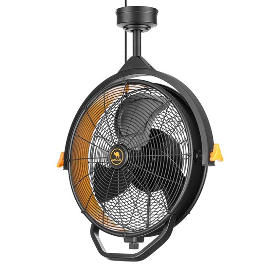 Open Box Mule 18" Fan XL, Dual Height Ceiling Mounting options, Standard 3-Prong Plug
