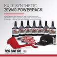 thumbnail image 3 of Red Line 90231 20W60HD Powersport Motor Oil V-Twin - 1 Powerpack Kit, 3 of 6