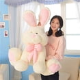 thumbnail image 3 of Plush Toy American Big Rabbit Doll Standing Ear Rabbit Long Ear Rabbit Plush Toy Doll, 3 of 6