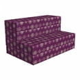 thumbnail image 1 of Oriental Foldable Mattress, Flourish Ornate, 74.8" x 39.4", Plum and Multicolor, by Ambesonne, 1 of 6
