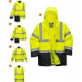 thumbnail image 2 of Portwest US768 Hi-Vis Executive 5-in-1 Reflective Safety Jacket Yellow/Navy, Medium, 2 of 2