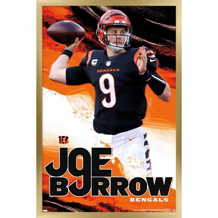 NFL Cincinnati Bengals – Joe Burrow 22 Wall Poster 22.375 x 34 Framed NFL Cincinnati Bengals – Joe Burrow 22 Wall Poster 22.375 x 34 Framed