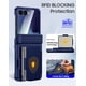 thumbnail image 3 of Funda para teléfono móvil GooseBox Galaxy Z Flip 7 Wallet RFID Blue, 3 of 9