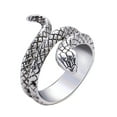 thumbnail image 1 of GOOHOCHY 1 pieza elegante anillo ajustable en forma de serpiente anillo de cobra retro personalidad decoración de dedo anillo de fiesta para hombres y niños (n. ° 8), 1 of 7
