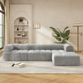 thumbnail image 2 of Modern L-Shaped Sectional Sofa with High-Density Foam & Chaise Lounge, 122" Wide, 2-Piece Fully Assembled Right-Facing Set for Living Room Comfort, 2 of 9