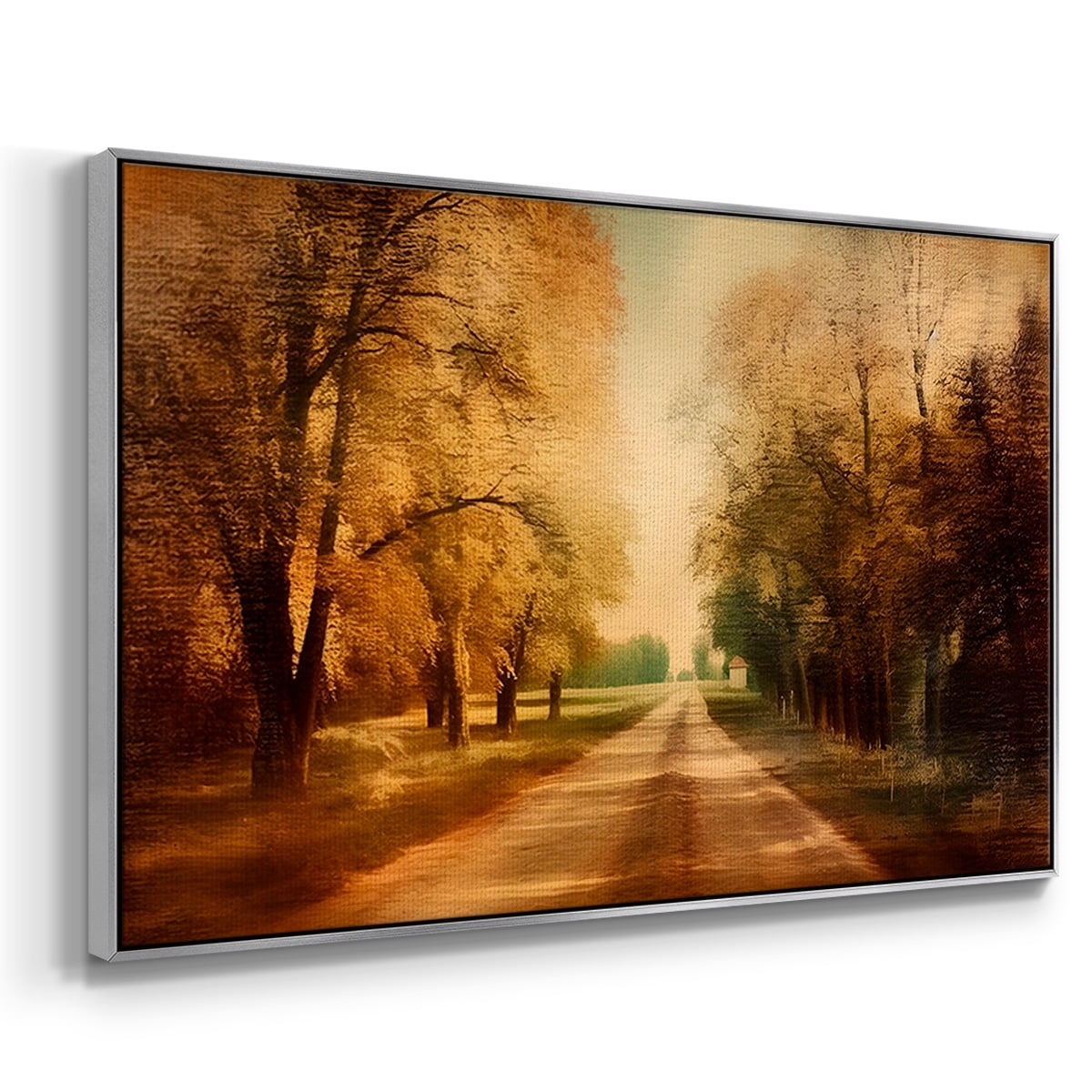 Vintage Landscape-CCXXXII By Wexford Home Framed in Silver Wood Gallery Wrapped Canvas 25 in. x 37 in.