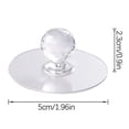 thumbnail image 3 of Self Adhesive Door Knobs, No Drill Cabinet Handles, Invisible Transparent Pulls for Wardrobe Closet Drawer, Easy Install Kitchen Cupboard Handle, Reusable Suction Cup Knob, Modern Home Hardware, 3 of 7