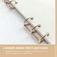 thumbnail image 4 of Gymnture 8pcs Metal Book Rings for DIY Notebook & Album, 4 of 10