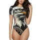 thumbnail image 1 of Fotbe Retro American Eagle A Body de Mujer con Cuello Redondo y Mangas Cortas, Sin Mangas Ajustado, Suave, Cómodo y Básico-X-Large, 1 of 7