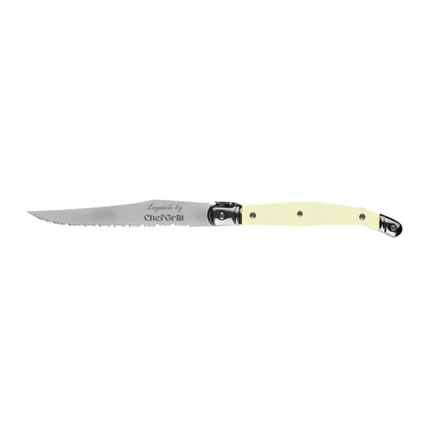Cuchillos Laguiole Laguiolelvory 1 Pza 23 cm Marfil Acero Inoxidable Cuchillo para carne.